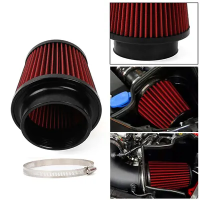 US 4''Car High Flow Inlet Cleaner Dry Filter Cold Air Intake Cone Dustproof • $31.19