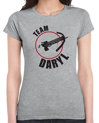 031 Team Daryl T-shirt Funny Zombie Walking Dead Tv Show Scary Apocalypse Dixon • $17.99