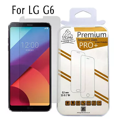 New 100% Gorilla Tech Genuine Tempered Glass Film LCD Screen Protector For LG G6 • £3.99