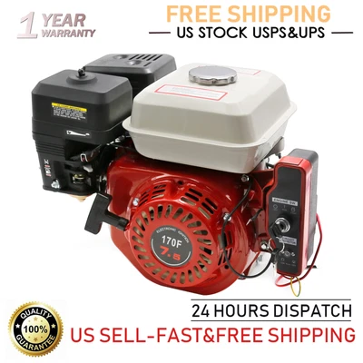$197.19 • Buy 4-Stroke Gasoline Engine 212CC 7.5HP OHV Electric Start Go Kart Gas Engine