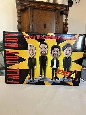 Rare Fall Out Boy 'Irresistible' Bobblehead Set Royal Bobbles Band Music Fallout • $314.99