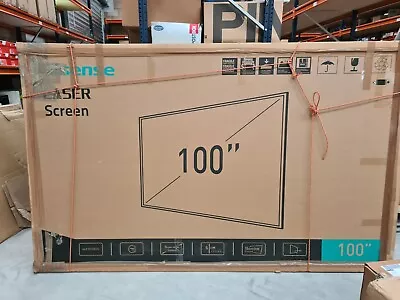 £995 • Buy Hisense 100 Inch ALR Laser TV 4K Projector Screen (SCREEN ONLY) NEW