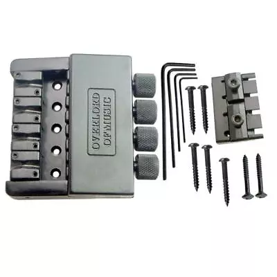 4 String Headless Electric Bass Guitar Bridge Kit W/ Screw Parts Black NEW • $81.77