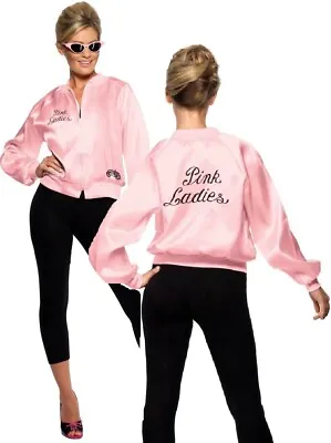 £16.49 • Buy Pink Ladies Jacket T Bird Licensed Official Fancy Dress Adults Grease 50s 80s
