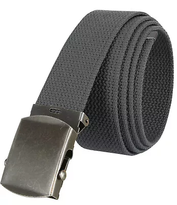  Military Belt Canvas Belt Web Non Leather Belt One Size Fits All 1-1/2  Wide • $11.95