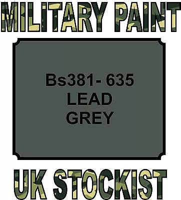 Bs381-635 Lead Grey Military Paint Metal Steel Heat Resistant Engine  Vehicle • £14.99