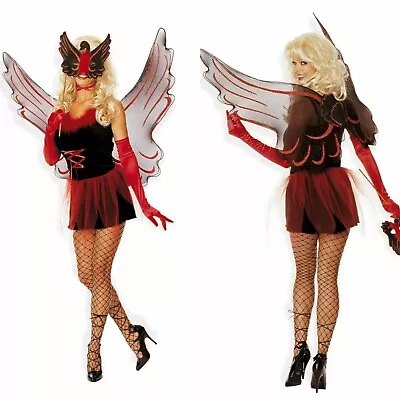 Shirley Of Hollywood Black Swan Dress & Wings S/M Halloween Fancy Dress Costume • £39.95