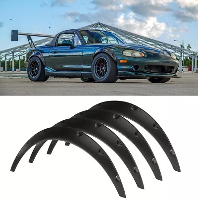 For Mazda MX-5 Miata 4Pcs Set Fender Flares Wide Body Kit Wheel Arches Flexible • $84.23