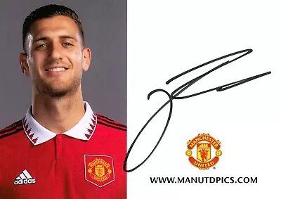 Diogo Dalot Hand Signed Manchester United Original Man Utd Club Card Autograph • £21.99