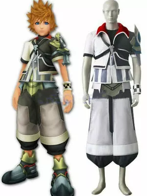 £87.77 • Buy Kingdom Hearts Ventus Black And White Uniform Cloth Leather Cosplay Costume