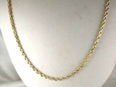 HSN Michael Anthony 10k Yellow Gold .417 Rope Style Chain 18  Fine Necklace 5.7g • $219