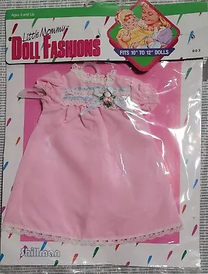 Little Mommy Doll Fashions Vintage 10 -12  Pink Doll Dress Shillman 1986 NRFP • $28.98