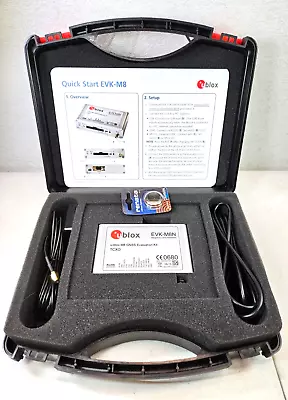 Ublox EVK-M8N Gnss Evaluation Kit TCXO - With Case NICE! - FAST SHIP!💨✅ • $139.99