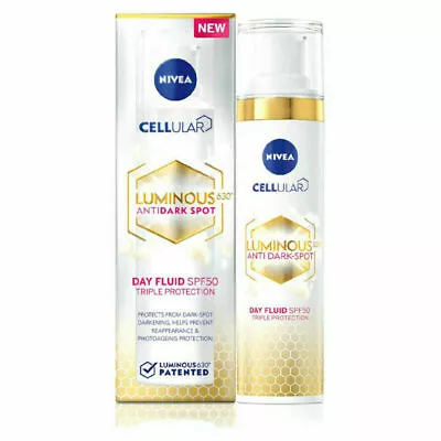 Nivea Celluaur Luminous Day Fluid Triple Protection From Dark Spotspf50 *new* • £12.95