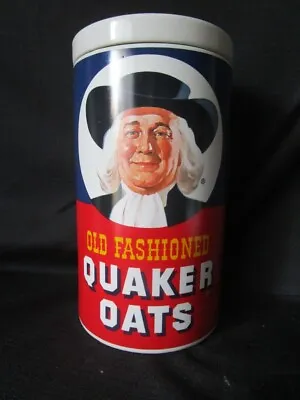 Quaker Oats Old Fashioned Oatmeal Cookie Jar - Recipe On Reverse • $24.99