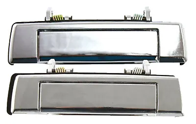 New Set Of Two Front Exterior Door Handle Chrome For 1987-1993 Mazda B2200 • $37.74