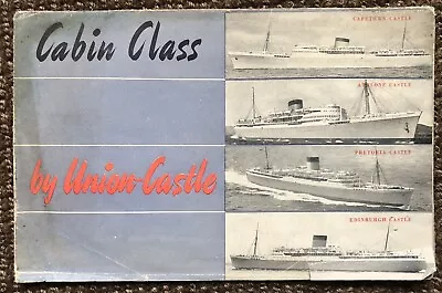 Union Castle Shipping Line Cabin Class Brochure 1950's 4 Passenger Ships • £24.99