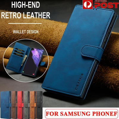 $3.99 • Buy For Samsung S22 S21 FE S20 Ultra S10 S9 S8 Plus Case Leather Wallet Flip Cover