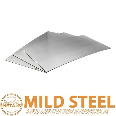 1.5mm Mild Steel Sheet Metal Plate Samples DIY & Car Repair 100 X 100mm X 5 Pack • £10.79