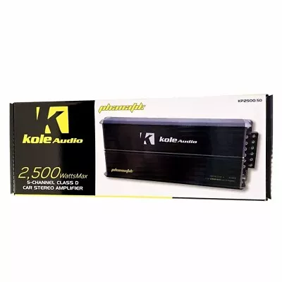 Kole Audio KP2500.5D 2500 Watt 5-Channel Class-D Compact Car Audio Amplifier Amp • $129.90