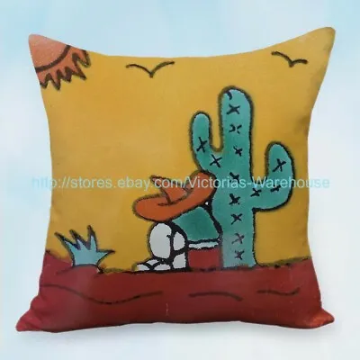  House Interior Decoration Mexican Cardon Cactus Desert Cushion Cover • $15.98