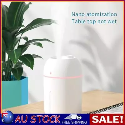 $10.47 • Buy 330ML Mini Ultrasonic Humidifier Silent USB Essential Oil Diffuser (White)