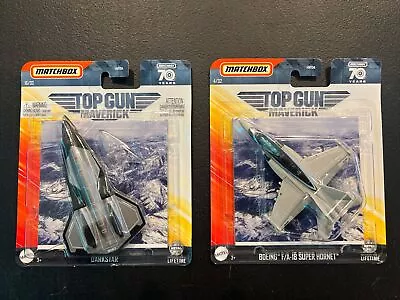 Matchbox Top Gun ~ MAVERICK Lot Of 2 : F/A-18 Super Hornet 16/32 & Darkstar 4/32 • $19.99