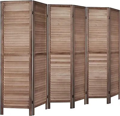 4/6/8 Panel Room Divider Louver Privacy Screen Convenient Movable Indoor Office • $81.99