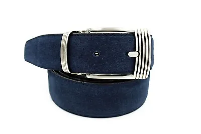 Marco Valentino Men's Navy Suede Belt • $65