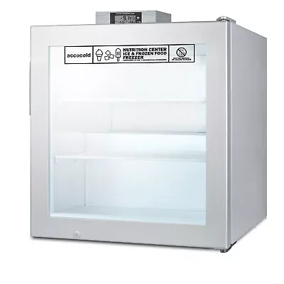 Accucold SCFU386NZ Countertop Merchandising Freezer In Gray Glass Swing Door... • $1581