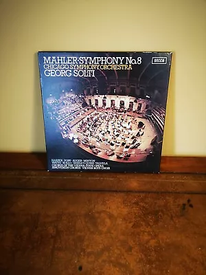 Decca Classical Box Set 534-5 Mahler Symphony No. 8 Solti / CSO 2 LP - NICE COPY • £35