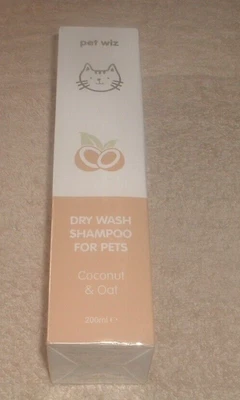 £0.99 • Buy PET WIZ - Dry Wash Shampoo For Pets - Coconut & Oat. 200ml