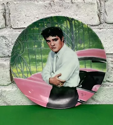 8.5 Inch Vintage 1988  Elvis At The Gates Of Graceland  Ceramic Plate By Delphi • $11.95