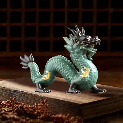 Traditional Chinese Porcelain Dragon Statue Figurine Chinese Dragon Statue For • $45.55