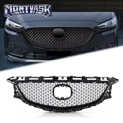 Front Bumper Hood Grille Grill Honeycomb Cover Trim Fit For Mazda 6 2014-2016 • $104.50