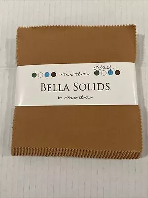 Bella Solids Hay Golden Moda Charm Pack By Moda Fabrics; 42-5  Quilt Squares • $12