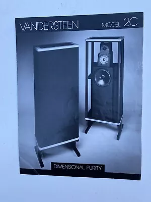 Vandersteen 2C Manual Vintage • $20