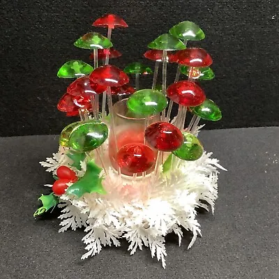 60s 70s Mid Century Modern Atomic Acrylic Lucite Mushroom  Centerpiece (SH1) • $89.98