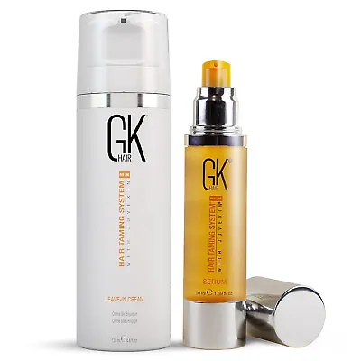 GK HAIR Smoothening Bundle Argan Oil Serum 50ml With Leave In Cream 130ml • $58.89