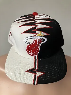 Vintage 90s Starter Miami Heat Shockwave Adjustable Hat Cap NBA • $349.99