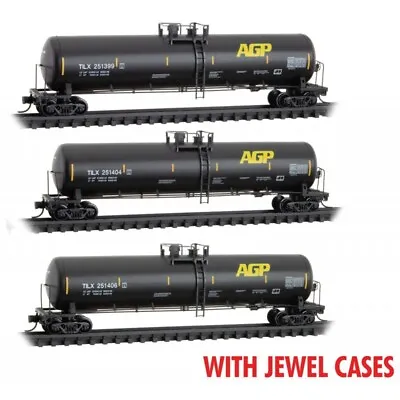 N Scale Micro-Trains MTL 98300218 TILX AGP Processing 56' Tank Car 3-Pack Set • $123