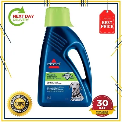 £22.89 • Buy Bissel PET CARPET SHAMPOO Cleaner Wash And Protect Fragrance Bleach-Free 1.5L
