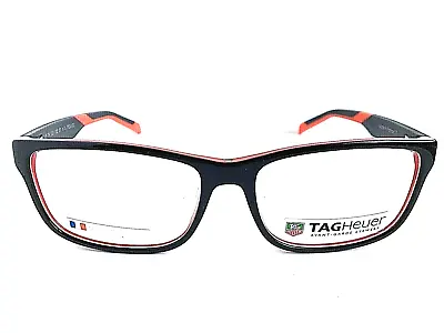 New TAG Heuer TH 553 002 57mm Black Red Men's Eyeglasses Frame Frame France • $259.99
