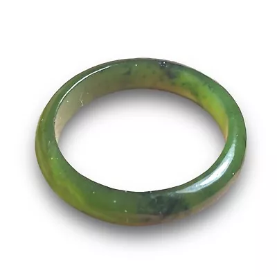 Antique Chinese Asian Green Nephrite Jade Hand Carved Ring • £39.95