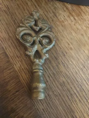 $3.79 • Buy Vintage Lamp Finial -Heavy 5 1/4  Cast Iron With Gilt Paint