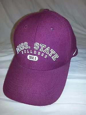 Mississippi State Bulldogs MSU NCAA Nike 100% Wool Maroon Hat Cap OSFA  • $24