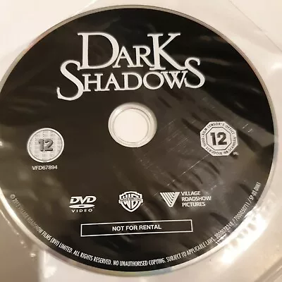 Dark Shadows (2012) DVD Tim Burton Movie Johnny Depp Film Disc Only • £1.99