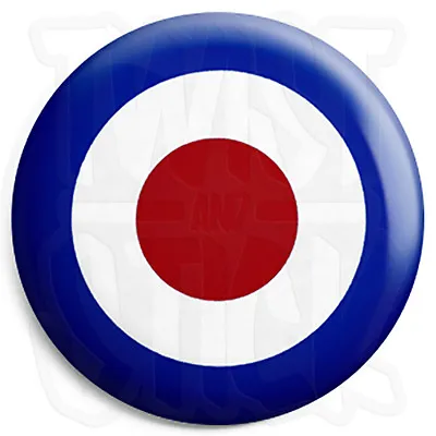 Mod RAF Roundel Target - 25mm Parka Lapel Scooter Button Pin Badge • £0.99