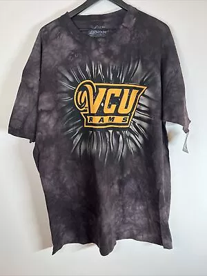VCU Rams Shirt Mens 3XL Black Tie Dye Cotton Short Sleeve The Mountain New • $15.95