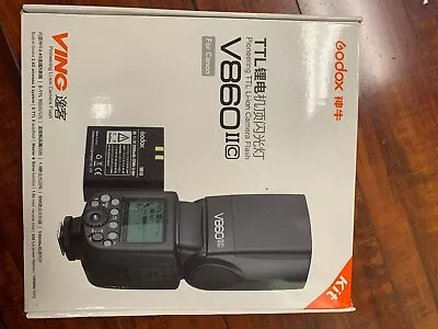 $125 • Buy Godo X V860II-C V860iiC TTL HSS 2.4G Wireless Flash Speedlite For Canon Cameras